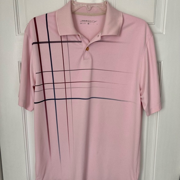 Nike Other - Nike Men’s Dri-Fit Jet Stream Polo Golf Shirt Pink Size Small Style 400788-610